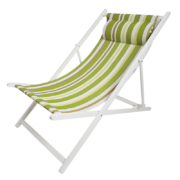 Striped deck chair ass.