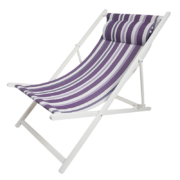 Striped deck chair ass.